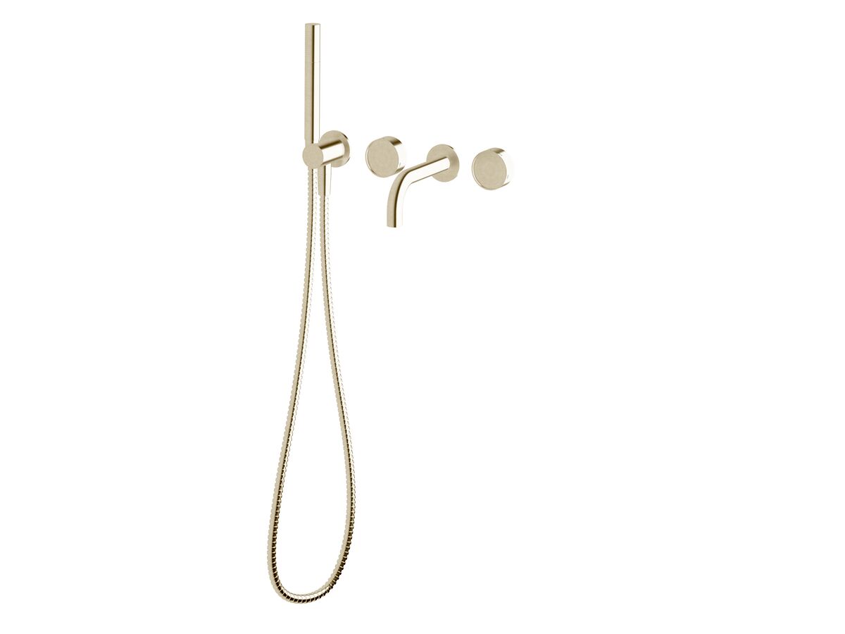 Hero - Sussex Pure Elemental Progressive Bath Mixer System with Handshower 160mm PVD Brushed Platinum Gold