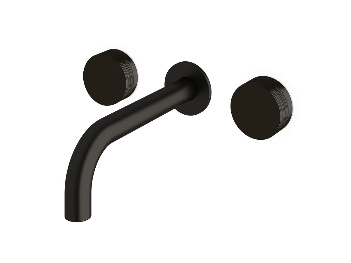 Sussex Pure Bath Set 200mm with Cirque Textured Handles PVD Matte Black