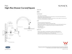 Installation Instructions - Sussex Pure Hi-Rise Shower with 250mm Shower Head (3 Star)