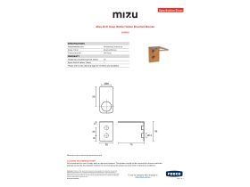 Specification Sheet - Mizu Drift Soap Bottle Holder Brushed Bronze