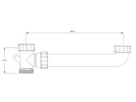 Dura Double Bowl Connector 50mm x 400mm