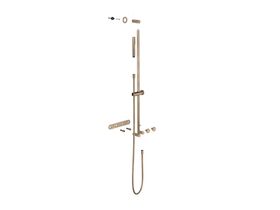 Supporting Image - Faucet Strommen Vara Disc Wall Set with Single Rail Shower Tap System Kit Discovery Bronze (3 Star) Lead Free