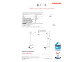 Specification Sheet - Kado Era Exposed Shower Set Lever Handle Chrome (3 Star)