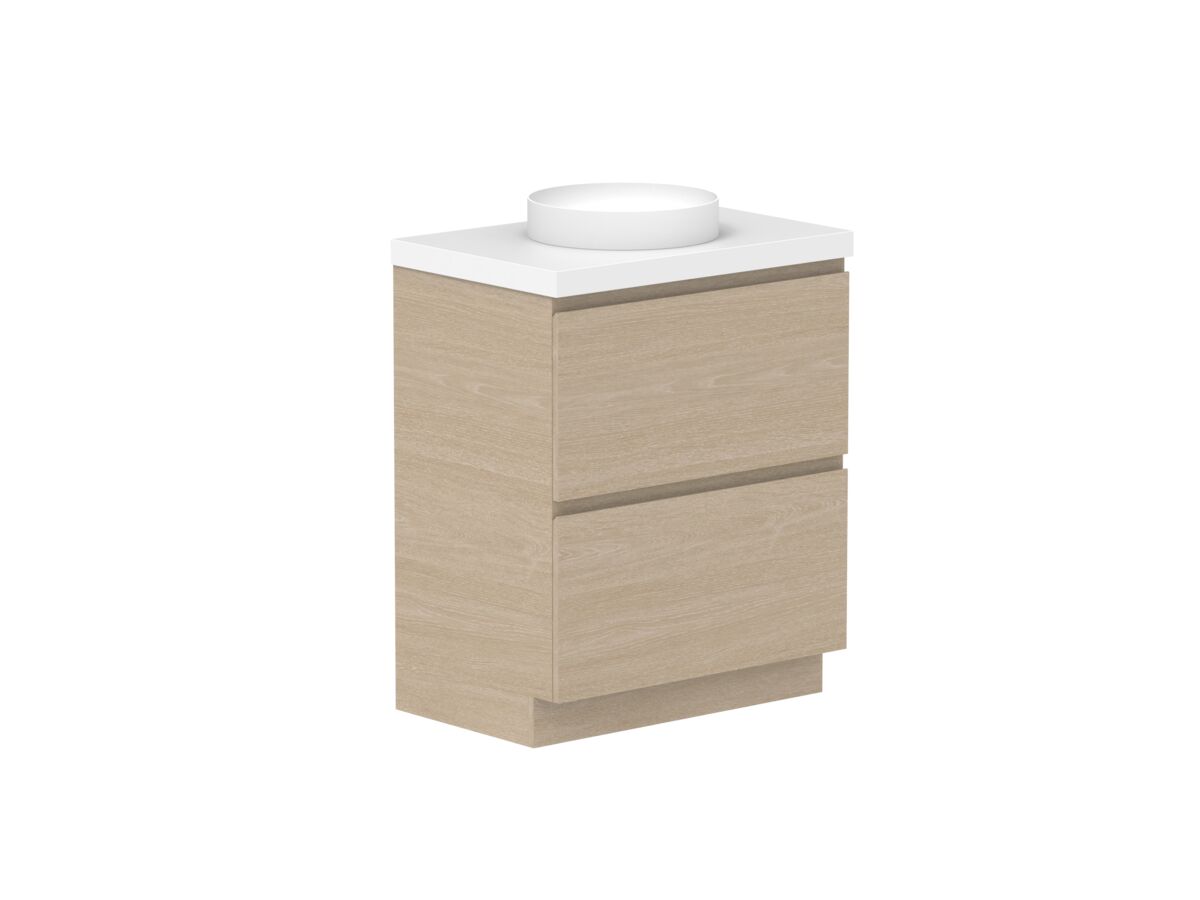 Supporting Image - Posh Domaine All-Drawer Twin 750mm Floor Mounted Vanity Unit 50mm Top
