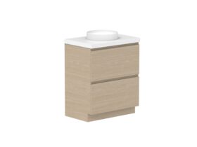 Supporting Image - Posh Domaine All-Drawer Twin 750mm Floor Mounted Vanity Unit 50mm Top