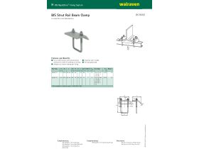 Specification Sheet - Walraven Rapidstrut Rail Beam Clamp