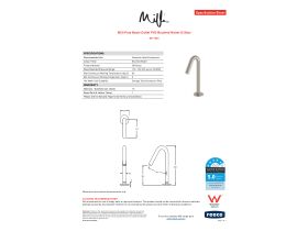 Specification Sheet - Milli Pure Basin Outlet PVD Brushed Nickel (5 Star)