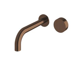 Sussex Pure Progressive Wall Bath/Basin Mixer Tap System 200mm PVD Brushed Bronze (3 Star)