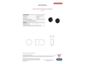 Specification Sheet - Sussex Pure Wall Top Assembly Taps Matte Black