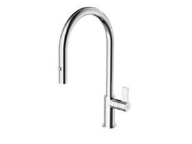 Supporting Image - Nobili Flag Gooseneck Pull Out Sink Mixer Tap Chrome (4 Star)