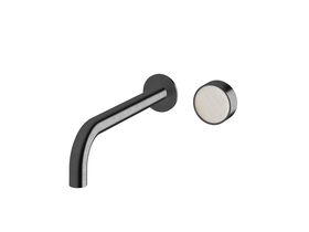 Supporting Image - Sussex Pure Elemental Progressive Wall Basin Mixer System 250mm PVD Brushed Gunmetal (3 Star) Lead Free with Aurora Insert