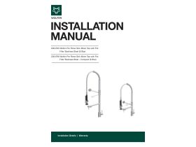 Installation Manual - Wolfen Pre Rinse Sink Mixers with Pot Filler Stainless Steel