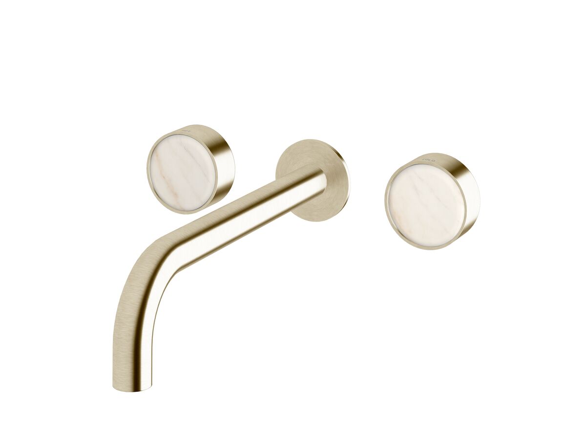 Supporting Image - Sussex Pure Elemental Bath Set 250mm PVD Brushed Platinum Gold with Aurora Insert