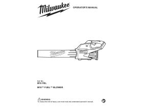 User Manual - Milwaukee M18 Gen 2 Blower