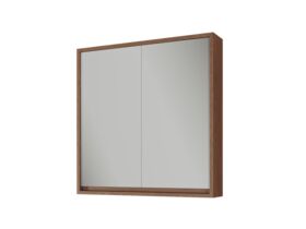Supporting Image - Kado Aspect 750mm Mirror Cabinet Two Doors - Florentine Walnut Side