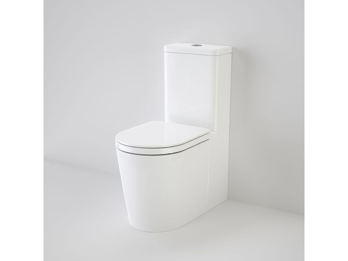 Caroma Liano Wall Faced Close Coupled Back Entry Toilet Suite with GermGard White (4 Star)