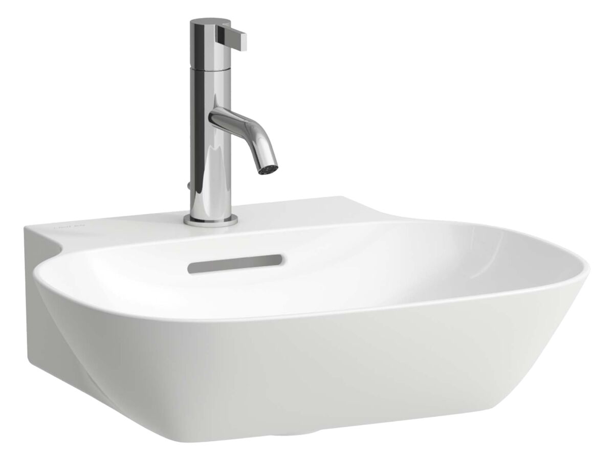 LAUFEN Ino Wall / Counter Basin with Overflow 1 Taphole 450mm White