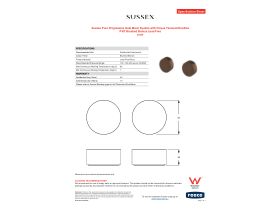 Specification Sheet - Sussex Pure Progressive Dual Mixer System with Cirque Textured Handles PVD Brushed Bronze Lead Free