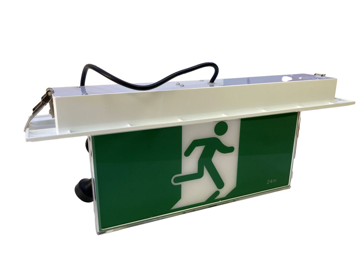 LED Recessed Blade Exit Light