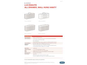 Technical Guide - Kado Lux Ensuite All Drawer Twin Wall Hung Vanity