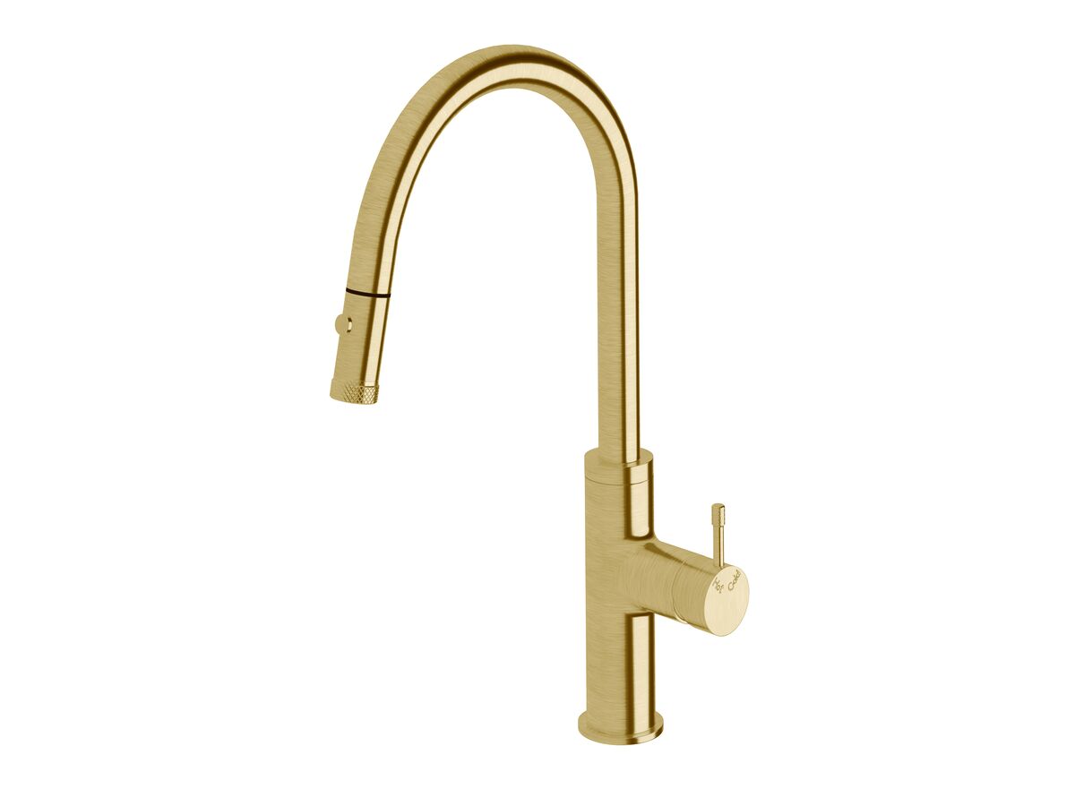 Hero - Sussex Scala Nova Sink Mixer Pull Out Spray PVD Brushed Gold (5 Star) Lead Free