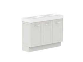 Supporting Image - Kado Lux Ensuite All Door 1200mm Floor Mount Double Basin 90mm Top