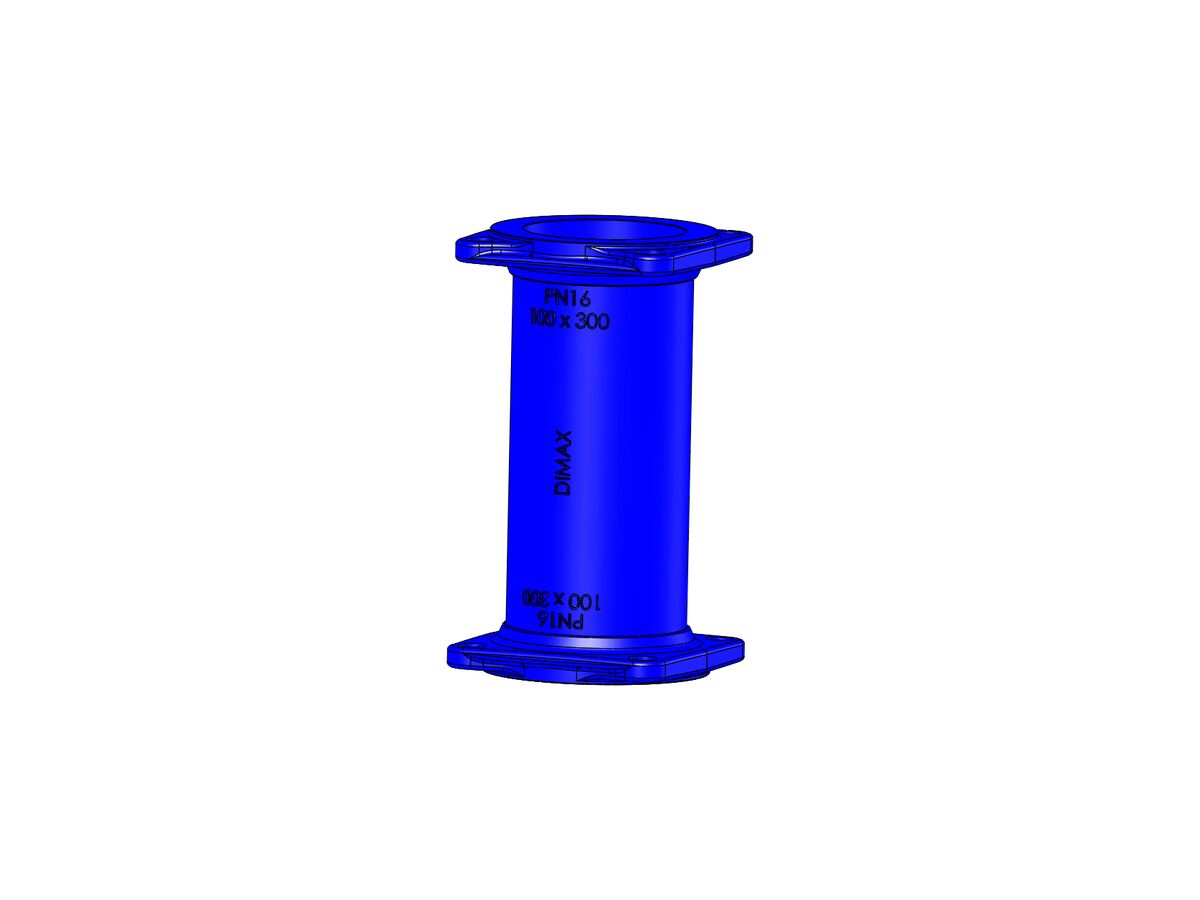 Dimax Ductile Iron Hydrant Riser (Flange x Flange) PN16 B5 100x 300mm