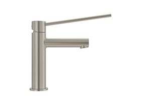 Supporting Image 1 - Mizu Drift Basin Mixer Straight Spout with Extended Lever Tap Brushed Nickel (6 Star) Lead Free