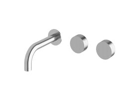 Sussex Pure Wall Bath Hostess System 160mm Right Hand Satin Chrome