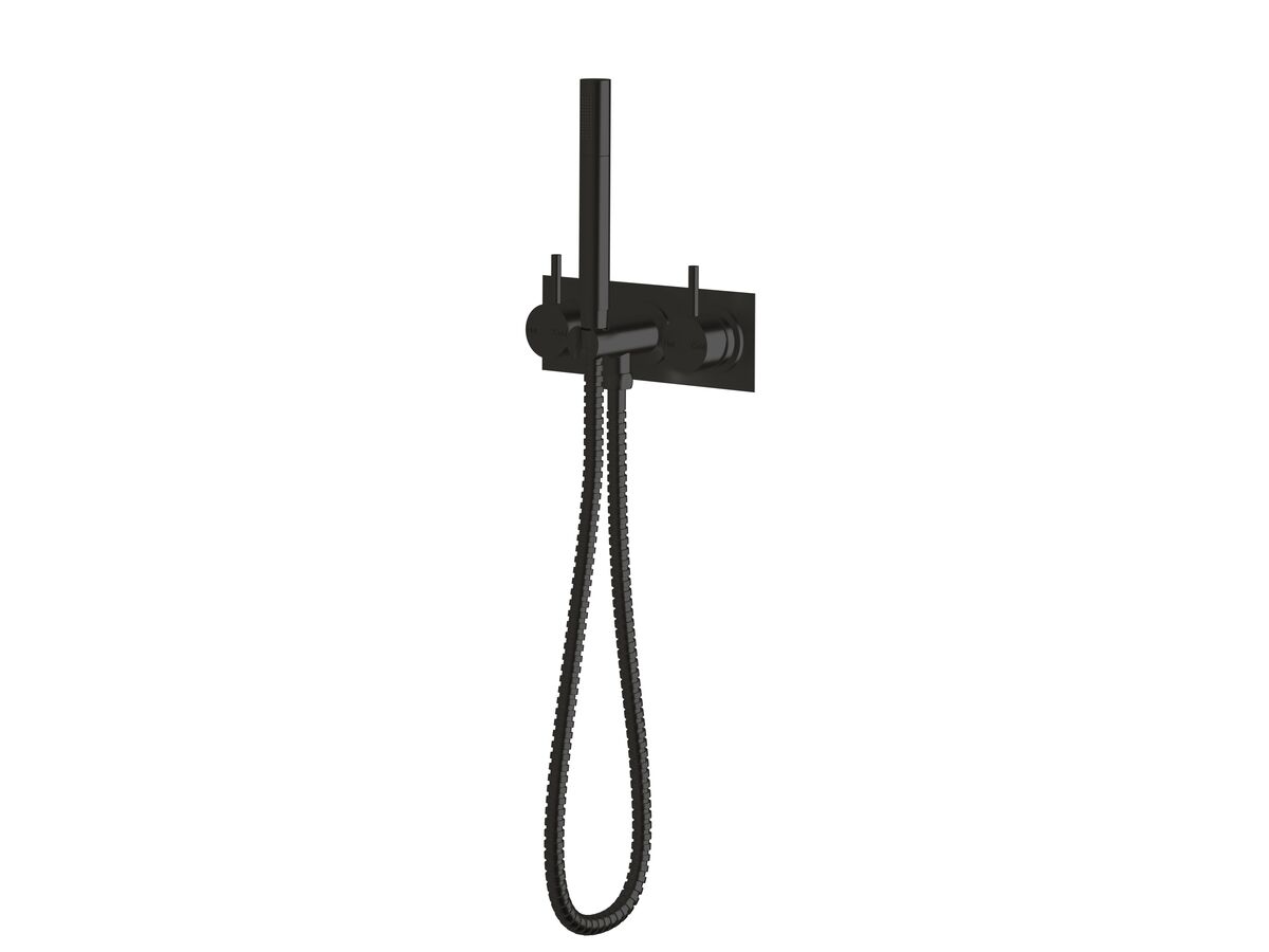 Sussex Scala Dual Mixer Tap Handshower System LUX PVD Matte Opium Black (3 Star)