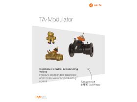 Specification Sheet - TA Modulating Valves