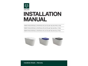 Installation Instructions - Wolfen 800 Back to Wall Rimless Pan Double Flap Seat