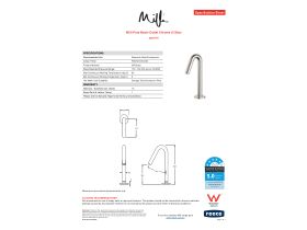Specification Sheet - Milli Pure Basin Outlet Chrome (5 Star)