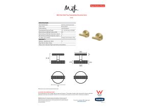 Specification Sheet - Milli Etch Wall Top Assemblies Brushed Gold