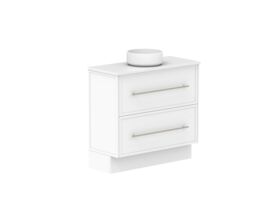 Supporting Image - Kado Lux Ensuite All Drawer Twin 900mm Floor Mount Centre Basin 20mm Top Shaker