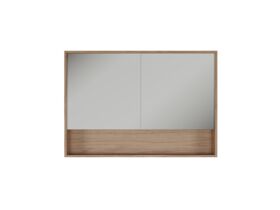 Supporting Image - Kado Aspect 1200mm Mirror Cabinet Two Doors with Shelf - Boston Oak