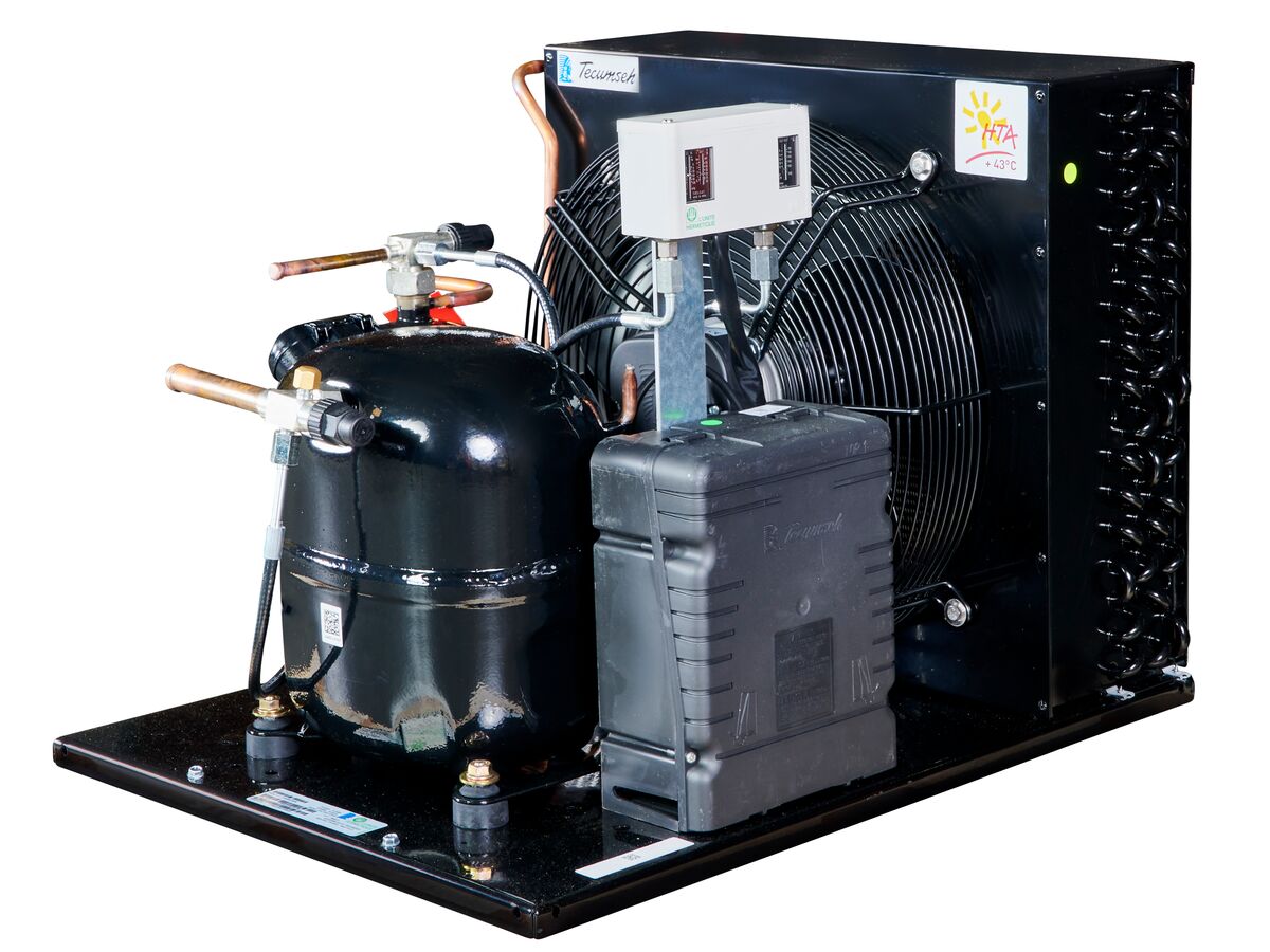 Tecumseh AJ2 HTA Condensing Unit 1 1/4 R404 MHBP CAJT4517ZHR-FZ-3 with Pressure Control 1.5 HP