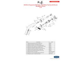 Component Listing - Milli Etch Progressive Wall Basin / Bath Mixer Tap Set with Round Backplate Chrome