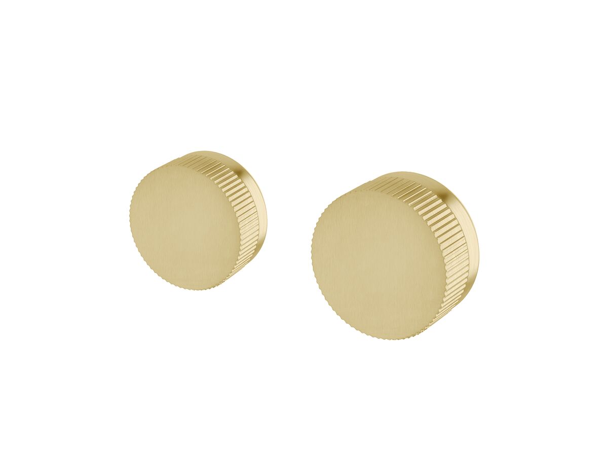 Sussex Pure Progressive Mixer Tap Diverter System Right Hand with Linear Textured Handle Right Hand PVD Brushed Gold