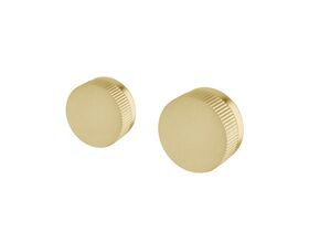 Sussex Pure Progressive Mixer Tap Diverter System Right Hand with Linear Textured Handle Right Hand PVD Brushed Gold