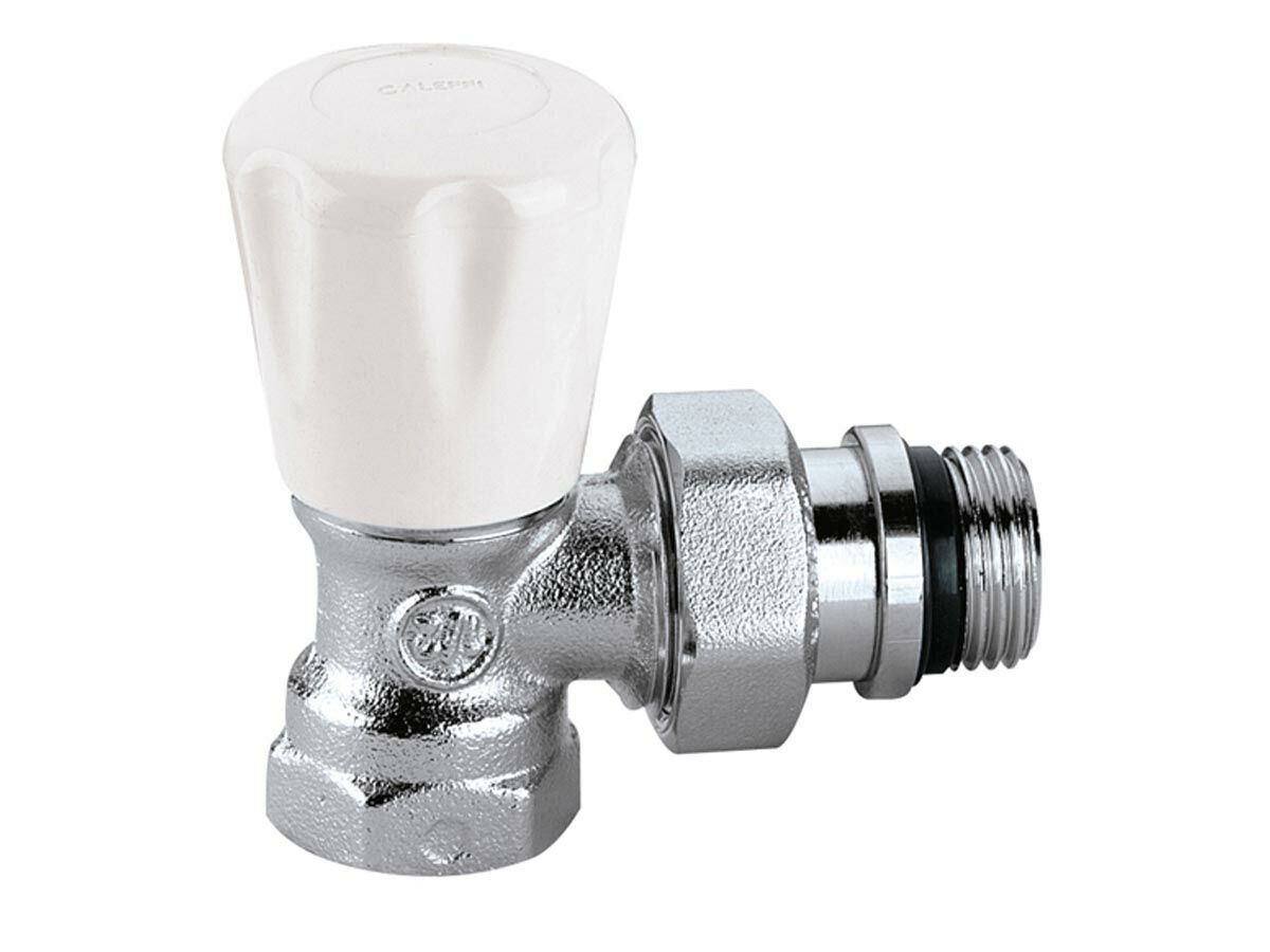 Caleffi Radiator Valve Manual Right Angle Female 1/2"
