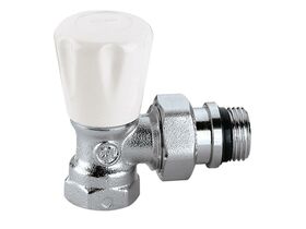 Caleffi Radiator Valve Manual Right Angle Female 1/2"