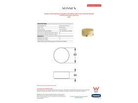 Specification Sheet - Sussex Pure Progressive Top Mount Hob Mixer with Linear Textured Handles PVD Brushed Gold Lead Free