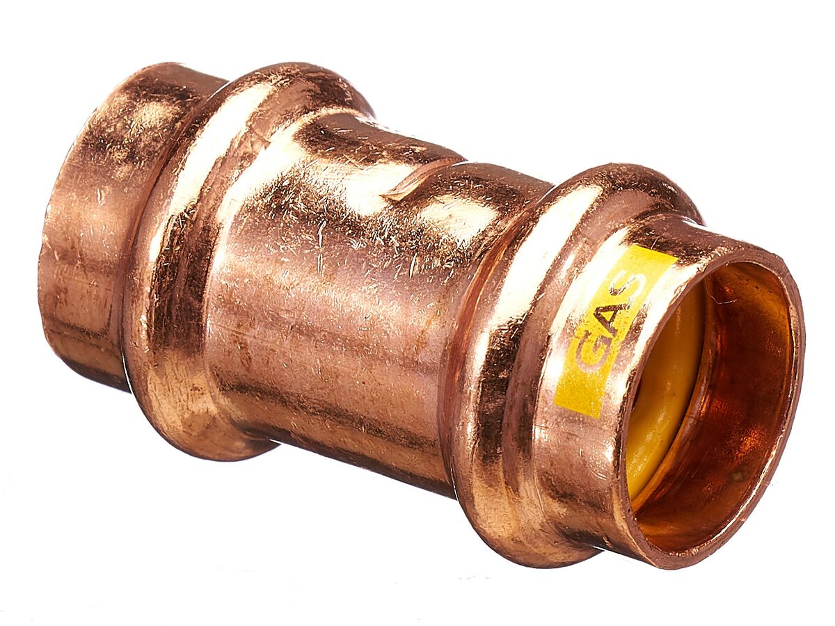 >B< Press Gas Straight Connector 20mm