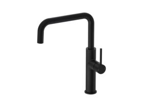 Hero - Mizu Drift Gooseneck Sink Mixer Tap Square Matte Black (5 Star)