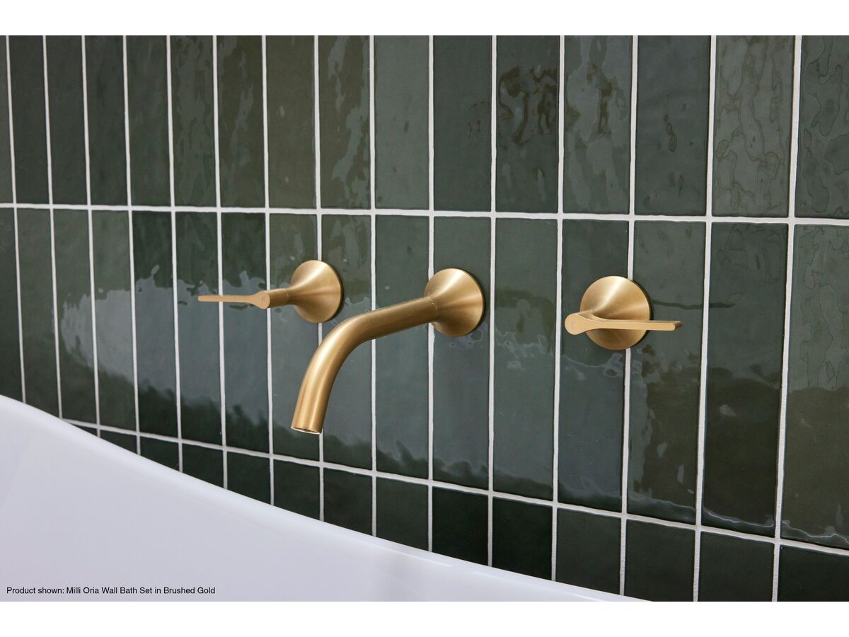 Sussex Oria Wall Bath Set Brushed Gold