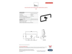 Specification Sheet - Faucet Strommen Vara Fin Wall Pot Filler Tap Matte Black Lead Free