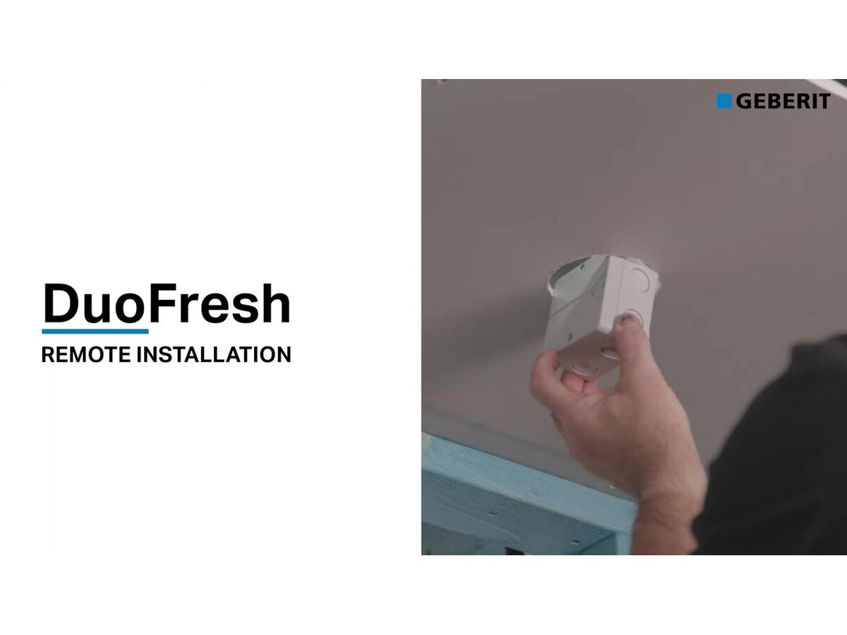 Geberit DuoFresh Remote Install