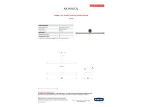 Specification Sheet - Sussex Pure Double Toilet Roll Holder Chrome
