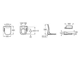 Roca MultiClean Bidet Seat White